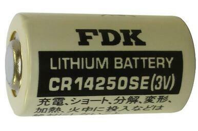 FDK Sanyo CR14250SE 3V lithium 1/2 AA battery with button top