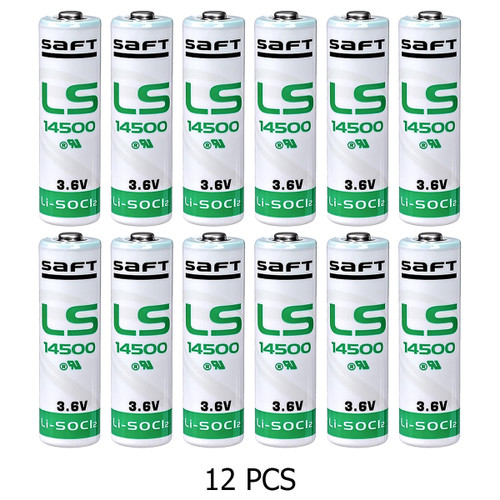 Box of 12 SAFT LS14500 AA 3.6V lithium batteries