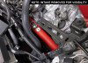 K&N 23-24 Toyota GR Corolla L3 1.6L Charge Pipe Kit - Wrinkle Red - 77-1018TWR Photo - Mounted