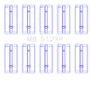 King Engine Bearings Ford Bda (Size STDX) Main Bearing Set - MB512XPSTDX Photo - Primary