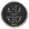 AutoMeter Carbon Fiber Quad Gauge 5in. 0 Ohm (E) - 90 Ohm (F) Electric - 4819 Photo - Primary