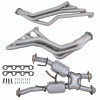 BBK 79-93 Ford Mustang 5.0L 1-5/8 Long Tube Headers w/High Flow Catted X-Pipe (Ti Ceramic) - 15312 Photo - Primary