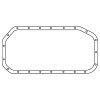 Cometic Gasket BMW M10B18/M10B20/S14B20 .062in Fiber Oil Pan Gasket - Upper - C4796-062 Photo - Primary