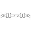 Cometic Chevrolet 348/409 W-Series Big Block V8 .059 Fiber Intake Manifold Gasket Set No Crossover - C15284-059 Photo - Primary