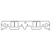 Cometic Chevrolet Gen-1 Small Block V8 .060in KF Intake Manifold Gasket Set - Brodix WP262 Head - C5427-060 Photo - Primary