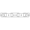 Cometic Ford 302/351W V8 Intake Manifold Gasket .060in Fiber 1.280in X 2.115in Port 20 Pack - CP5652 Photo - Primary