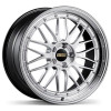 BBS LM 20x9 5x130 ET42 CB71.6 Diamond Silver Wheel w/ Diamond Cut Machined Lip - LM471DSPK-BKBD Photo - Primary