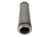 aFe MACH Force-Xp 409 SS Muffler 3in Center/Center 18in L X 5in Dia - Round Body - 49M30050 Photo - Unmounted