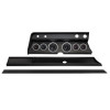 Autometer Chrono Chrome Direct Fit Dash Kit 1966 Chevy Chevelle (2 x 3-3/8in. / 4 x 2-1/16in.) - 2931-15 Photo - Primary