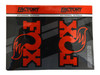 Fox Racing Shox Decals For 2.5 Series Reservoir, Black w/Orange Logo - 024-04-124 Photo - Primary