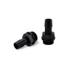 Mishimoto 2pcs. M20x1.5 1/2in Aluminum Catch Can Fittings - Black - MMFT-M20-12BK Photo - Primary