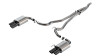 Borla 2024 Ford Mustang Ecoboost 2.3L ATAK Catback Exhaust Black Chrome w/ Quad Tip - Non-Active - 140982BC Photo - Primary