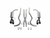 Roush 18-23 Mustang 5.0L V8 Black Tip Cat Back Exhaust Kit (Quad Tip Non-Active) - 422093-BLK Photo - Close Up