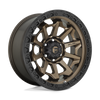 FUEL OFFROAD WHEELS COVERT 15X8 5X139.7 108 MATTE BRONZE BLACK BEAD RING -19