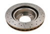 DBA 07+ Toyota Landcruiser 200 Series Front Drilled & Slotted Street Series Rotor - DBA2722X Photo - Close Up