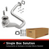 BRE Exhaust 87-92 Wrangler 2.5L 4.0L 4.2L Front Pipe Kit - 107-0017 Photo - Primary