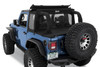 Bestop Halftop™ Soft Top 2018-2023 Jeep Wrangler JL 2 Doors Black Diamond
