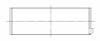ACL Chrysler 345/370 ci (5.7L/6.1L) Hemi Standard Size High Performance Coated Rod Bearing Set - 8B1808HC-STD Technical Drawing