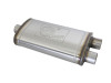afe MACH Force-Xp Muffler 3 IN ID Center/Dual-Outlet x 11 IN W x 6 IN H x 22 IN L - Oval Body - 49M30015 Photo - Primary
