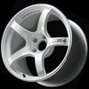 Advan TC4 18x7.5 / +42 Offset / 5-112 / 66.5mm Bore / Racing White Metallic & Ring - YAD8F42MWMR Photo - Primary