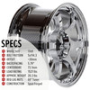 Circuit Performance CSF1 17x9 Chrome 5x114.3 [+20mm] Wheel