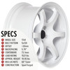 Circuit Performance CSF1 17x9 Gloss White 5x120 [+20mm] Wheel