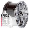 Circuit Performance CSF1 18x9.5 Chrome 5x114.3 [+12mm] Wheel