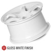 Circuit Performance CSF1 18x9.5 Gloss White 5x120 [+12mm] Wheel