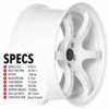 Circuit Performance CSF1 19x9.5 Gloss White 5x114.3 [+28mm] Wheel