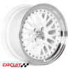 Circuit Performance CP21 16×8 Gloss White 4×100 [+25mm] Wheel