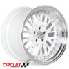 Circuit Performance CP21 18x11 Gloss White / Machined Lip 5x114.3 [+20mm] Wheel