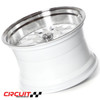 Circuit Performance CP21 18x11 Gloss White / Machined Lip 5x114.3 [+20mm] Wheel