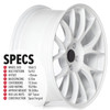 Circuit Performance CSF2 18x8.5 Gloss White 5x112 [+35mm] Wheel