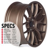 Circuit Performance CSF2 18x8.5 Matte Bronze 5x114.3 [+35mm] Wheel