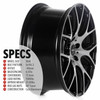 Circuit Performance CP31 18x8 Gloss Black / Machined 5x114.3 [+40mm] Wheel