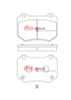 DBA 18-21 Subaru WRX STI Rear RP Performance Brake Pads - DB15007RP Technical Drawing