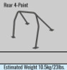 Cusco D1 Chromoly 4-PT Roll Cage Nissan BCNR33 (S/O/No Cancel) CUSCO BLUE - 232 261 C User 1