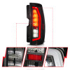 Anzo 07-14 Chevrolet Suburban / 07-14 GMC Yukon Black Full LED Tail Light Plank Style w/ Smoke Lens - 311488 Photo - Unmounted