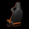 BRAUM ELITE-X Series Sport Reclinable Seats British Tan Leatherette | Black Stitching - Priced Per Pair