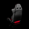 BRAUM ADVAN Series Sport Reclinable Seats Black Leatherette | Red Cloth - Priced Per Pair