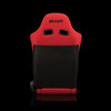 BRAUM ADVAN Series Sport Reclinable Seats Red Cloth | Black Stitching - Priced Per Pair