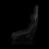 BRAUM FALCON-R Series Fixed Back Bucket FRP Composite Seat Black Cloth – Priced Per Seat