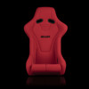 BRAUM FALCON-R Series Fixed Back Bucket FRP Composite Seat Red Cloth - Priced Per Seat