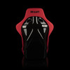 BRAUM FALCON-R Series Fixed Back Bucket FRP Composite Seat Red Cloth - Priced Per Seat
