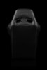 BRAUM FALCON-X Series FIA Certified Fixed Back Racing Seat Black Leatherette | Black Stitching - Priced Per Seat