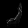 BRAUM ELITE-R Fixed Back Bucket Seat Black Leatherette | Black Stitching - Priced Per Seat