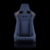 BRAUM VENOM-R Fixed Back Bucket Seat Navy Blue Cloth - Priced Per Seat