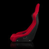 BRAUM VENOM-R Fixed Back Bucket Seat Red Cloth - Priced Per Seat