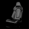 BRAUM VIPER X Fixed Back Bucket Seat VIPER X Series Black Leatherette - Priced Per Seat