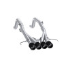 MBRP 14-19 Chevrolet Corvette 6.2L 3in Axle-Back Muffler Bypass Quad Exit Carbon Fiber Tips - S70083CF Photo - Primary